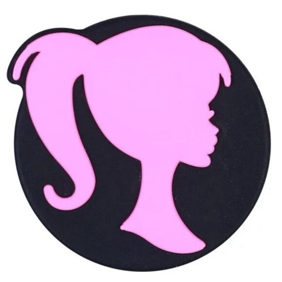 Silicone Focal Bead - #FB079 - LOT of 4  Doll - 1" x 1" - Picture 1 of 1